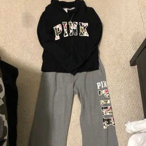 PINK SWEAT OUTFIT